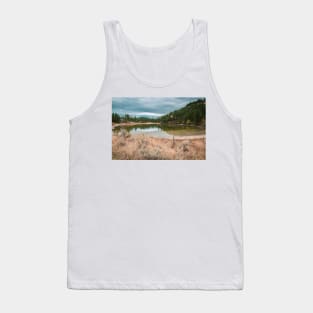 Autumn Lake Reflections in the Grasslands Tank Top